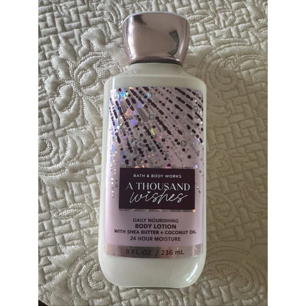1 BATH & BODY WORKS A THOUSAND WISHES LOTION CREAM HAND LARGE 8OZ SHEA BUTTER